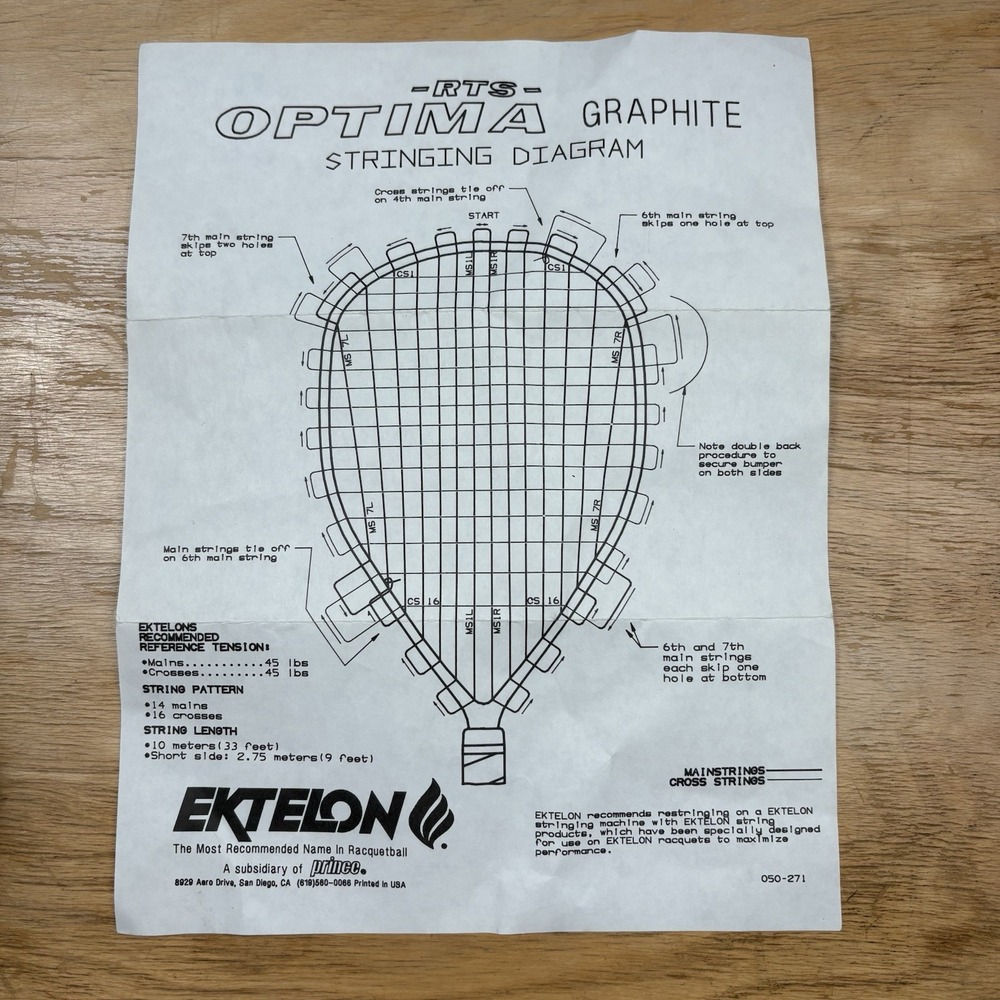 Ektelon RTS Optima Graphite Racquet w/ Working Zipper Case Racquetball - Picture 8 of 8